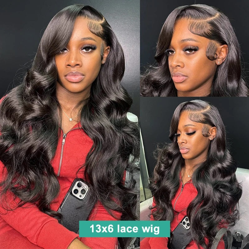 13x6 HD Lace Front Wig Glueless Body Wave Wig Pre Plucked Real HD Lace Human Hair Wigs - Image 3