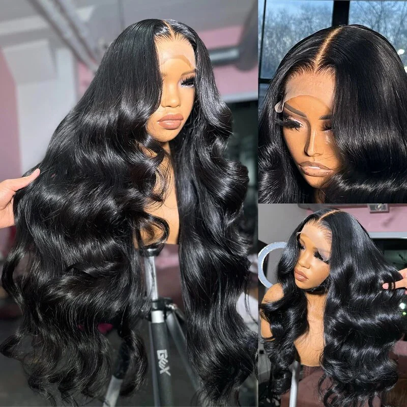 Body Wave 6x6 HD Lace Closure Wigs Glueless Human Hair Deep Part Lace Wig - Image 5