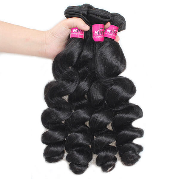 Unprocessed Brazilian Hair Loose Wave Hair 4 Bundles One More Human Hair - Image 5