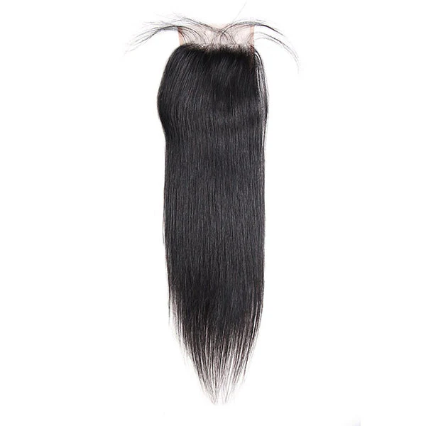 Brazilian Straight Hair 4 Bundles with 4X4 Lace Closure 100% Human Hair - Image 5