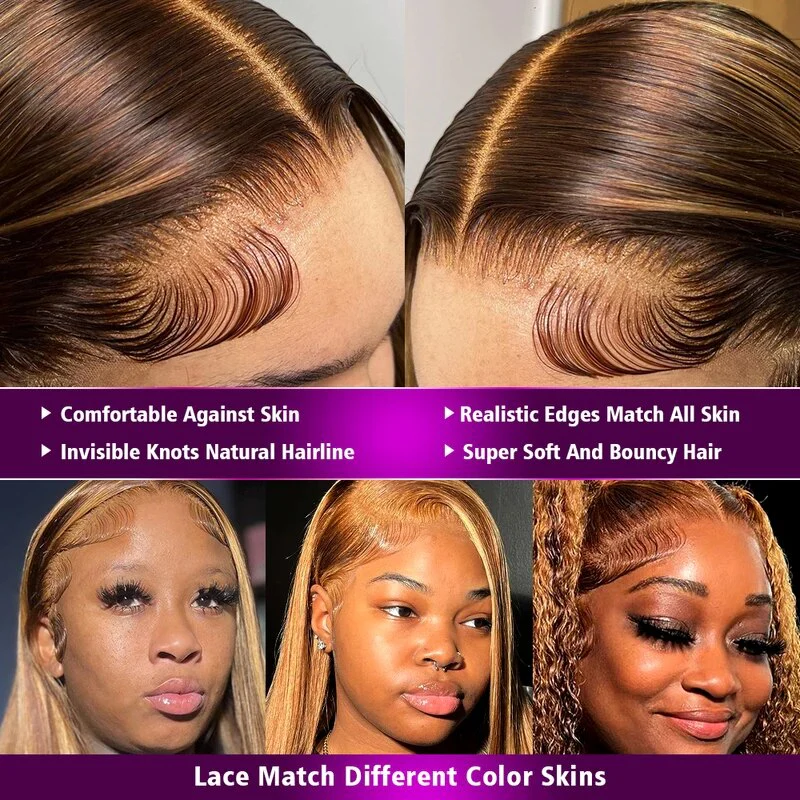 #4 Dark Brown Glueless Body Wave 13x4 Lace Front Wig Chocolate Brown Colored Human Hair Wigs - Image 8