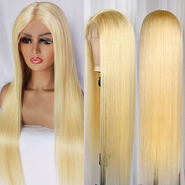 613 Full Lace Wigs Straight Hair Transparent Lace Wig 13x4 Lace Front Glueless Human Hair Wigs - Image 5