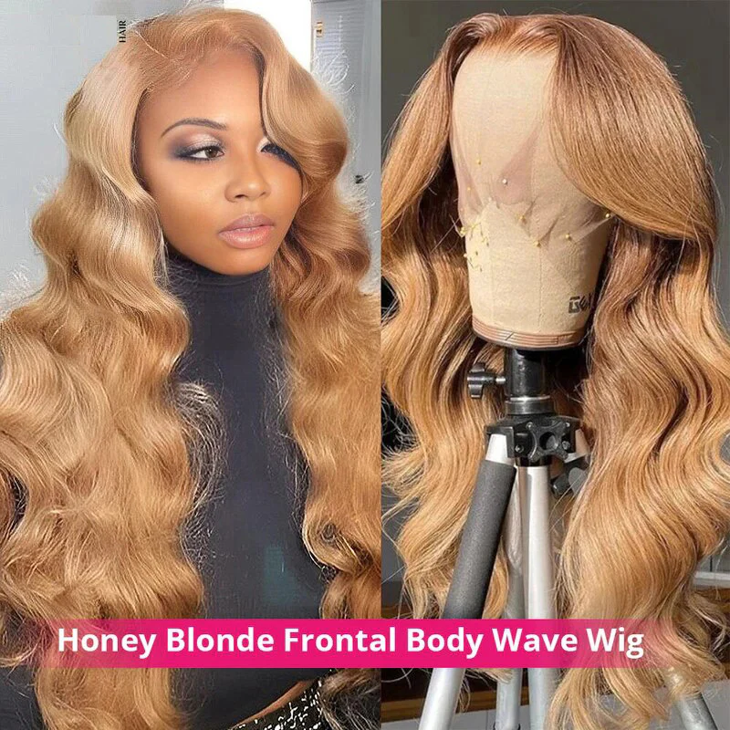 OneMore Honey Blonde Body Wave Wig 13x4 Lace Front Wig Glueless Wigs for Women - Image 9