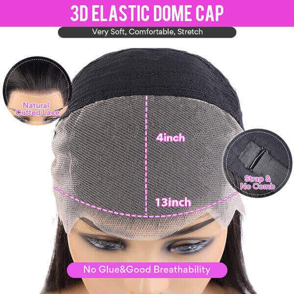Glueless Human Hair Wigs Body Wave Lace Front Wig HD Transparent 13x4 Lace Frontal Wigs - Image 5