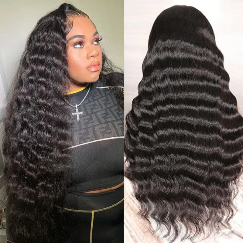 30 Inch HD Lace Wig Glueless Human Hair Wigs 5x5 Closure Wig Bleached Knots 180% Density - Image 6