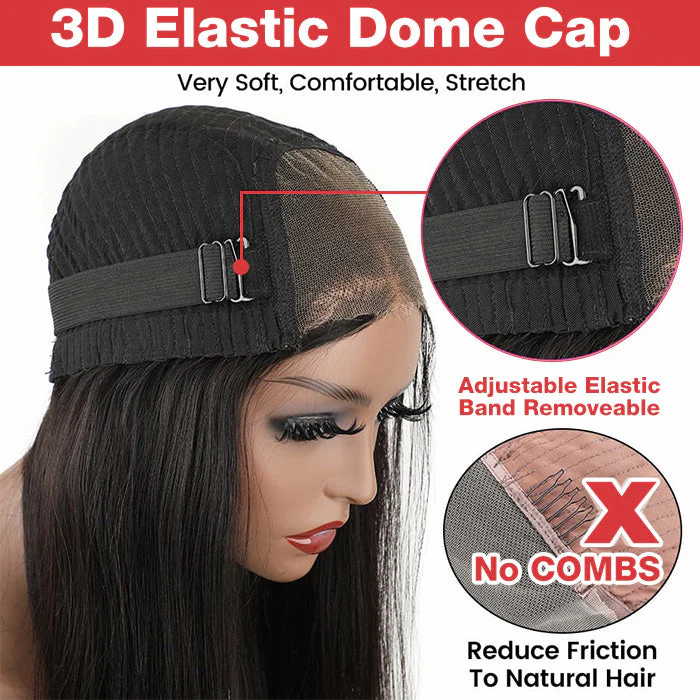 Honey Blonde Highlight Wig Straight Hair 13x4 Lace Front Hd Lace Glueless Human Hair Wigs - Image 9