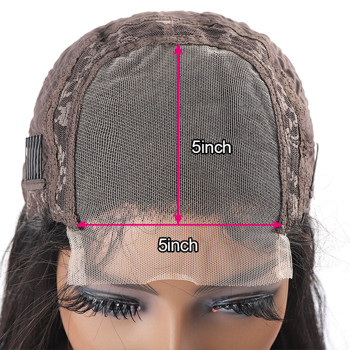 5x5 Closure Wigs HD Lace Wig Kinky Curly Human Hair Lace Front Wig - Image 5