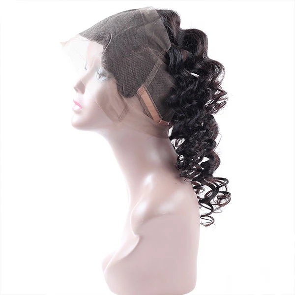 Loose Wave Bundles with Frontal Hair Bundles with 360 Frontal Remy 100% Human Hair Extensions - Image 3