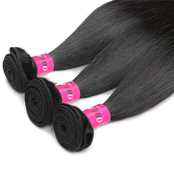 100% Virgin Indian Straight Hair 3 Bundles Human Hair Weave Extensions - Image 7