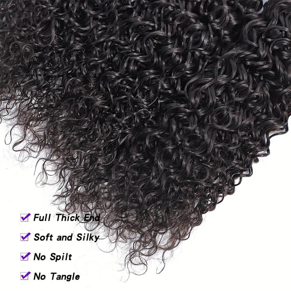 Malaysian Curly Hair 3 Bundles 100% Virgin Human Hair Weave One More - Image 5