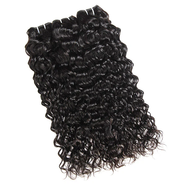 Peruvian Water Wave Hair 3 Bundles with 4x4 Lace Closure - Image 4