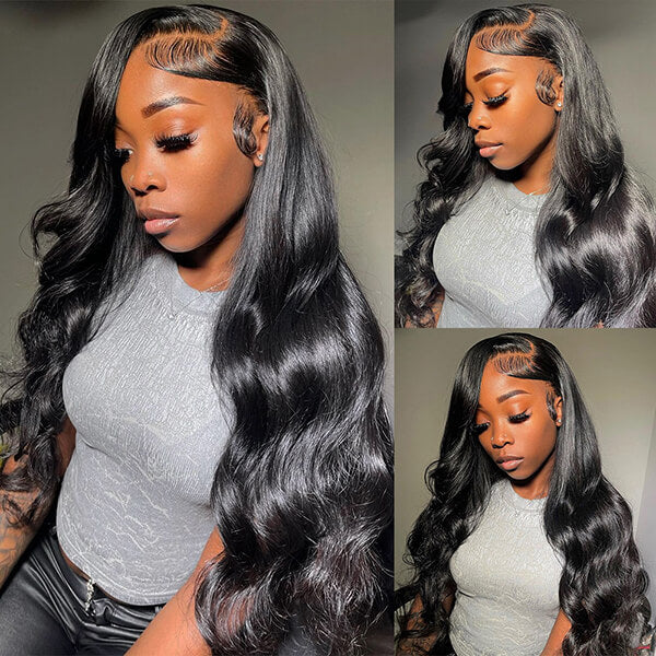 Body Wave Human Hair Lace Front Wigs Transparent Lace Wig Upgrade 250% Density Human Hair Wigs - Image 4