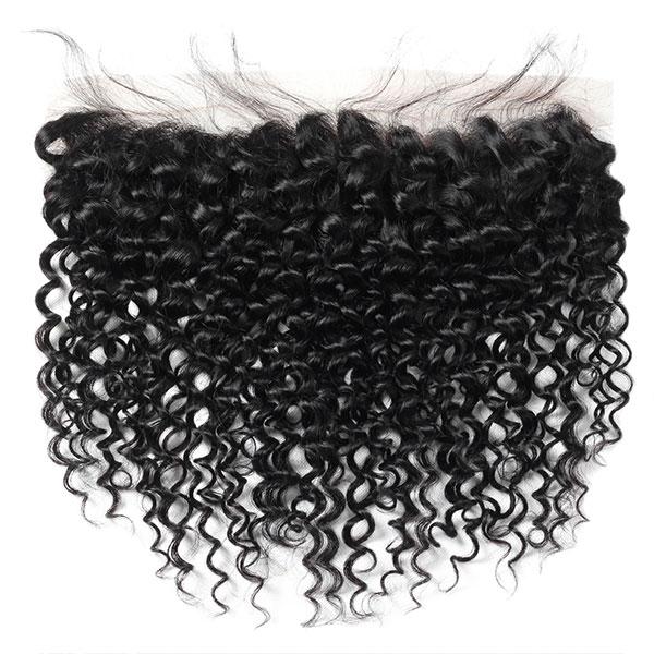 Brazilian Curly Hair 4 Bundles with 13*4 Lace Frontal Closure One More - Image 3