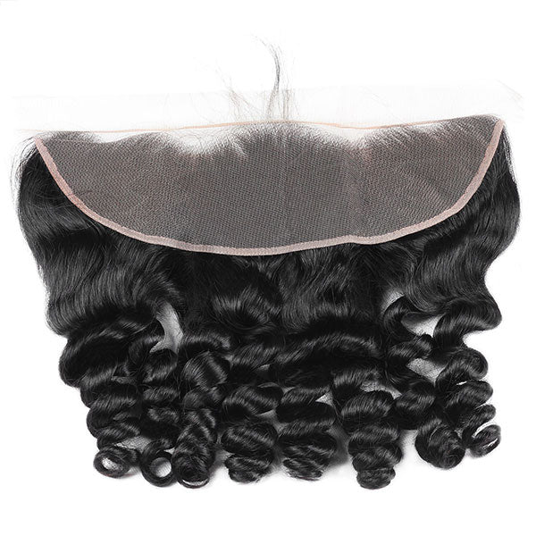 Peruvian Hair Loose Wave 3 Bundles with 13x4 Lace Frontal Closure - Image 5