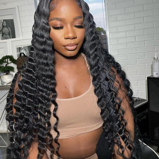 HD Thin Lace Glueless 13x4 Lace Front Wig Loose Deep Wave Put on and Go Wigs - Image 5