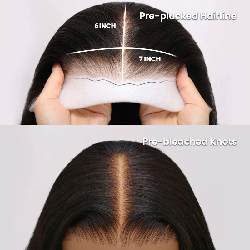 OneMore Pre Bleached 7x6 Glueless Loose Body Wave Wig HD Lace Pre Plucked Ready to Wear Wig 180% Density - Image 10