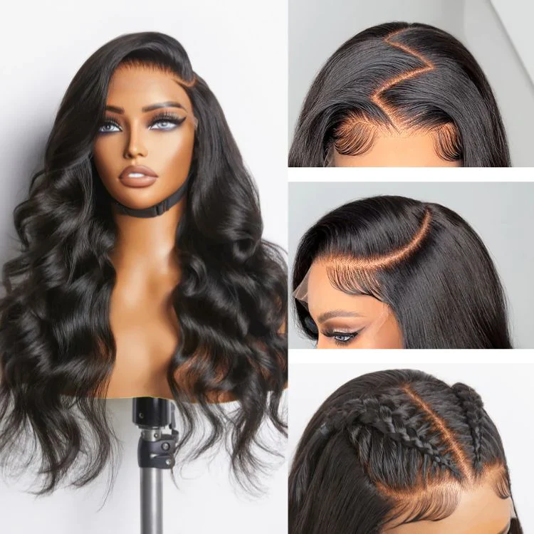 OneMore Pre Bleached 7x6 Glueless Loose Body Wave Wig HD Lace Pre Plucked Ready to Wear Wig 180% Density - Image 5